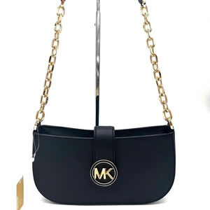 Michael Kors Small Carmen Pouchette Shoulder Bag Black (NWT)
